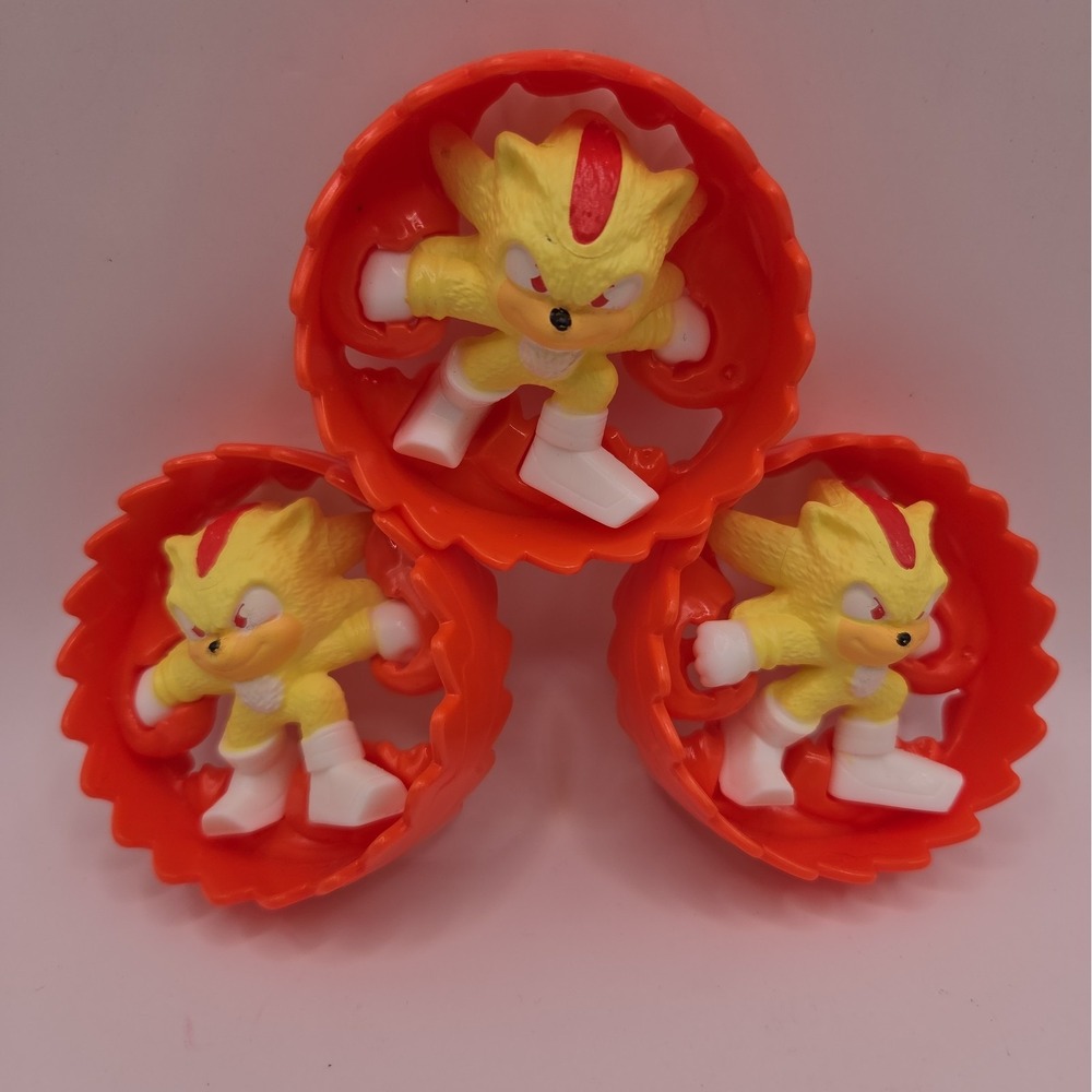 McDonald's Sonic the Hedgehog 2004 Happy Meal Toys Lot Of 3